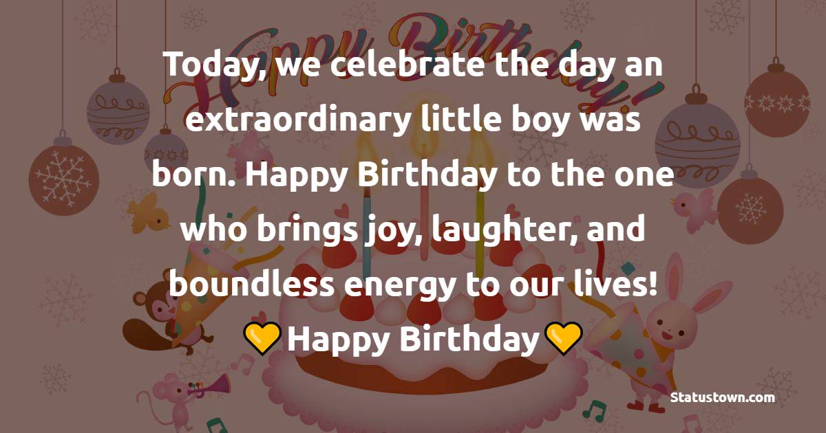 Birthday Wishes for Little Boy