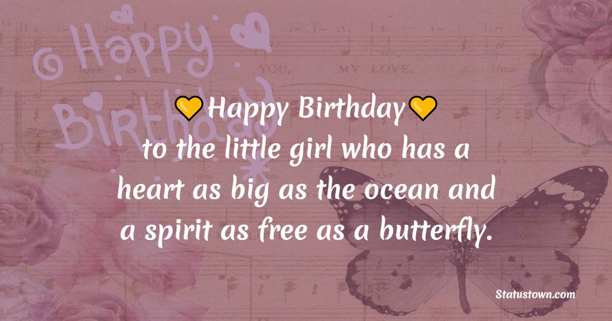 Unique Birthday Wishes for Little Girl