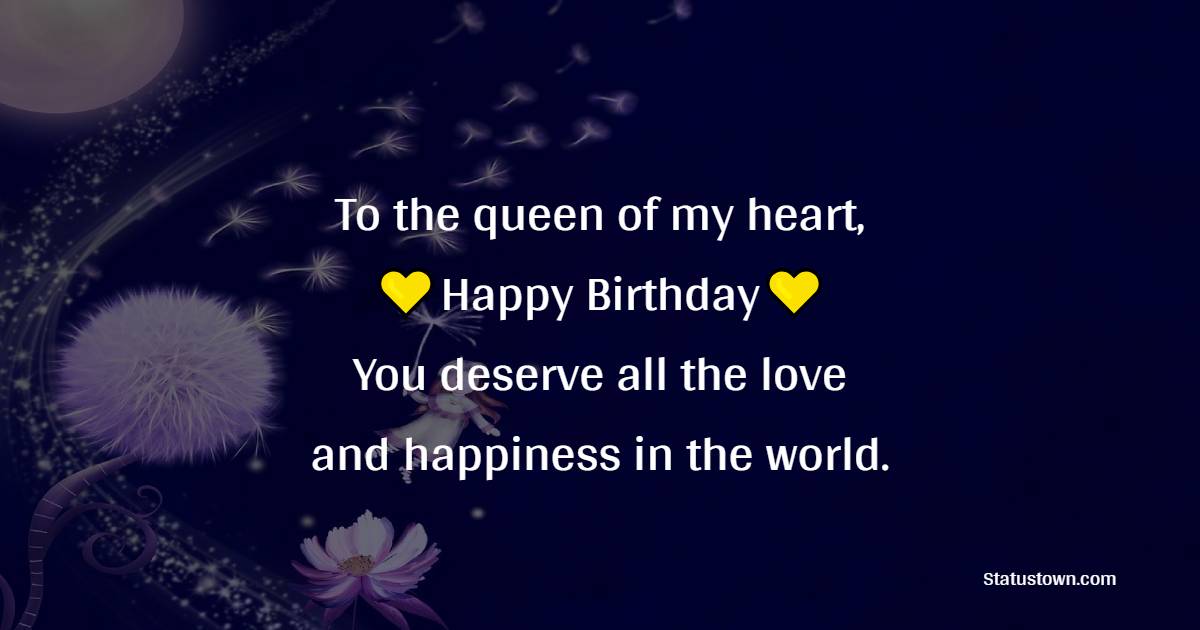 Birthday Wishes for Lover Girl