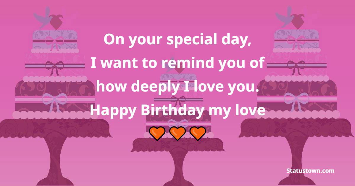 Birthday Wishes for Lover Girl