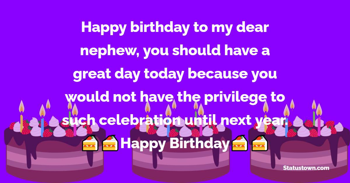 Birthday Text for Nephew