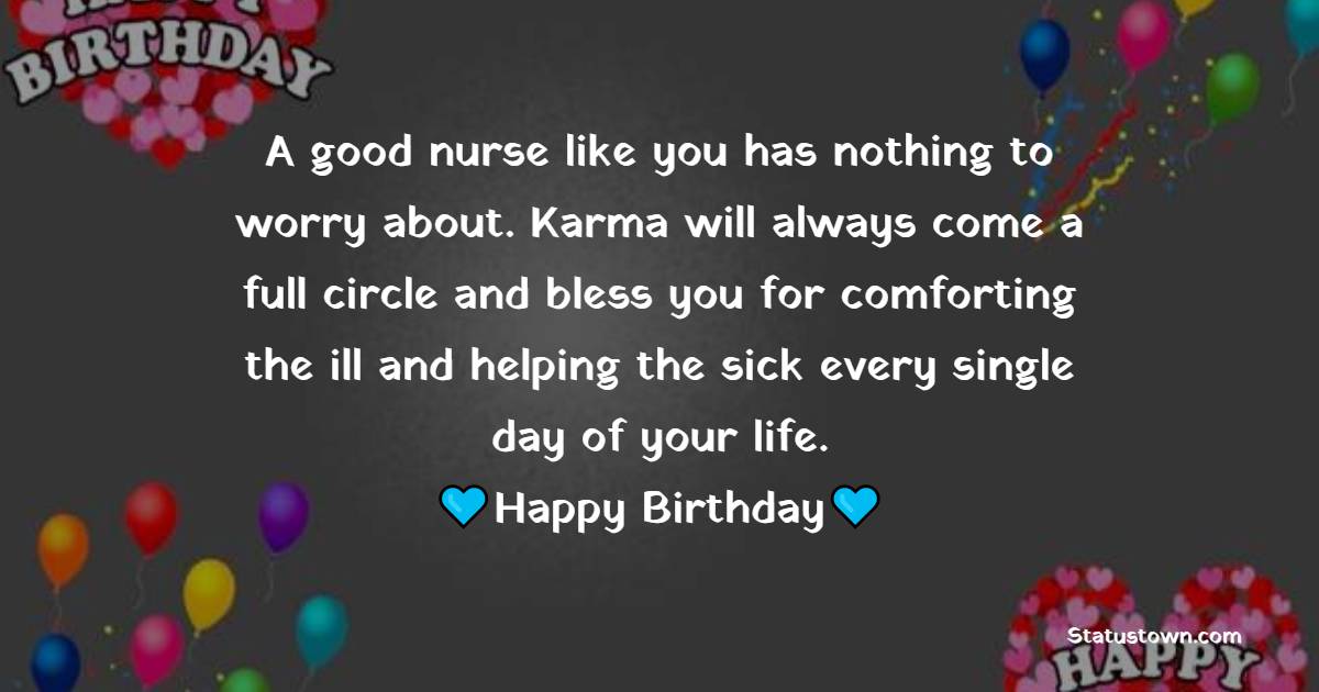 Emotional Birthday Wishes for Nurse