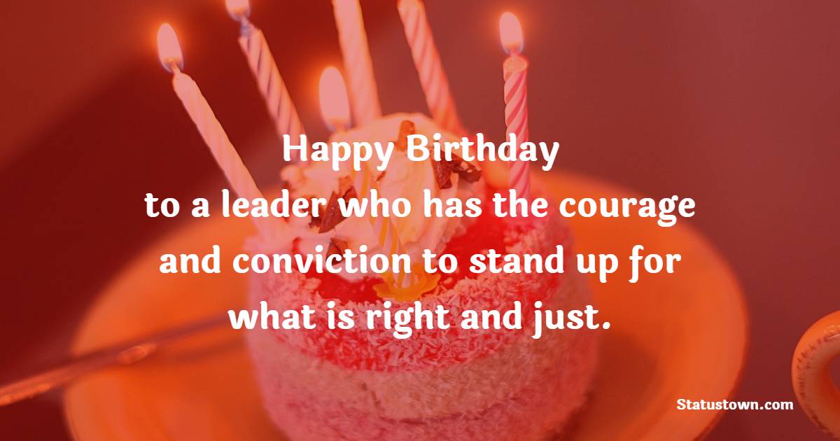 Simple Birthday Wishes for Political Leader