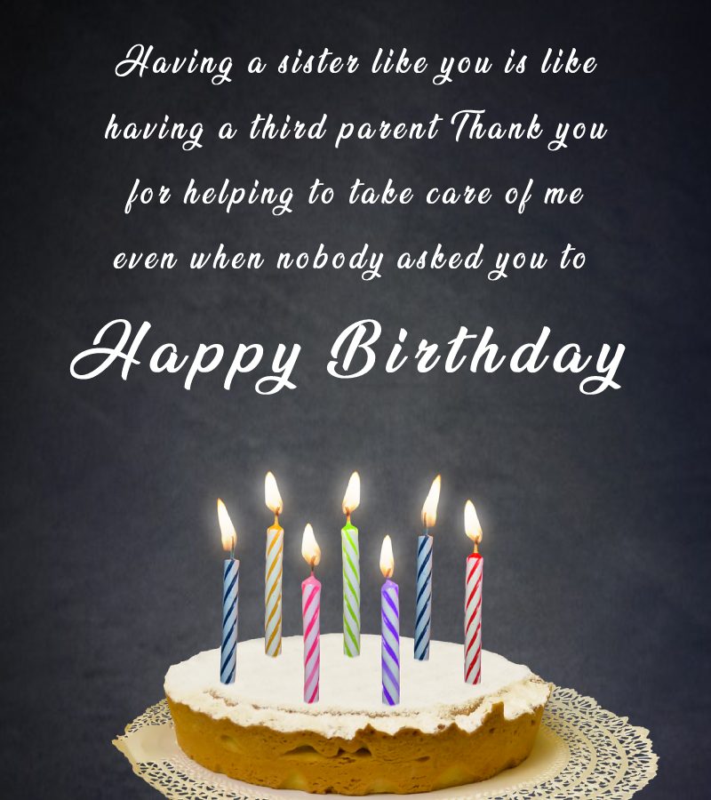 Heart Touching Birthday Wishes For Elder Sister Quotes