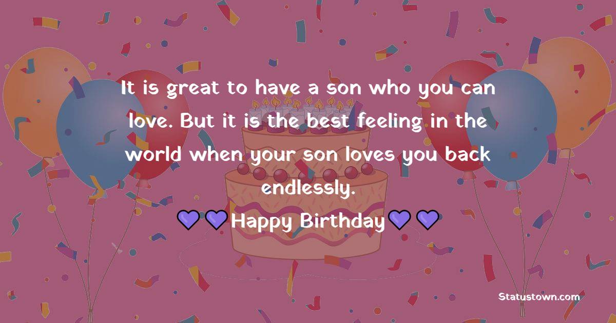 Simple Birthday Wishes for Son