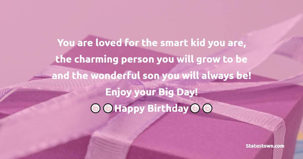 Simple Birthday Wishes for Son