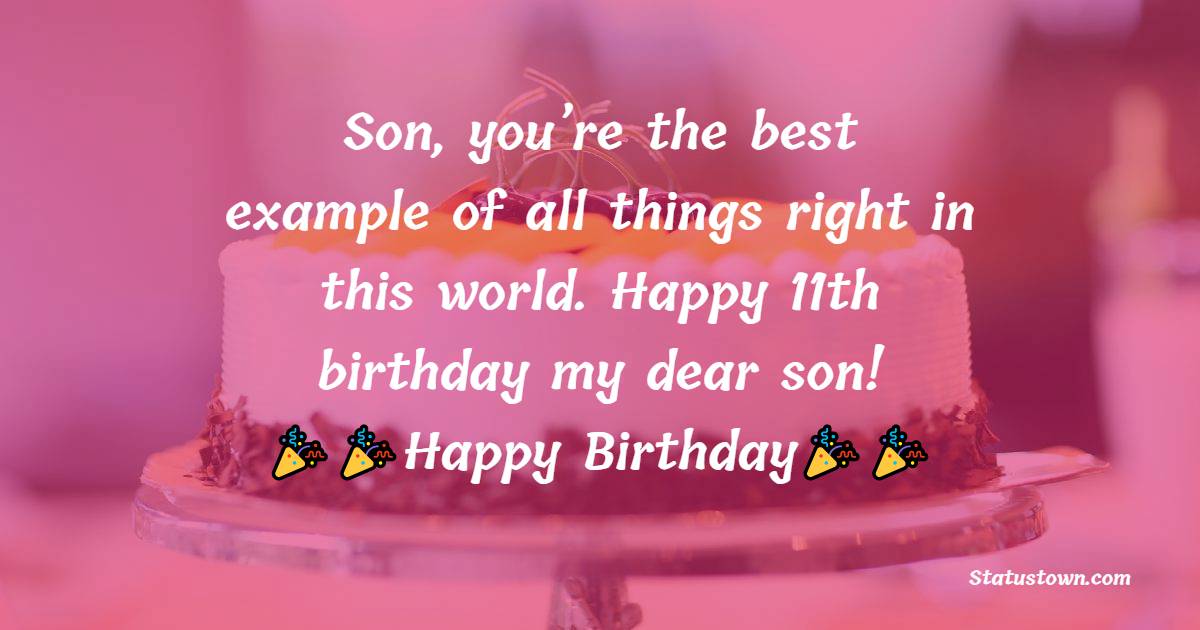 Birthday Status for Son
