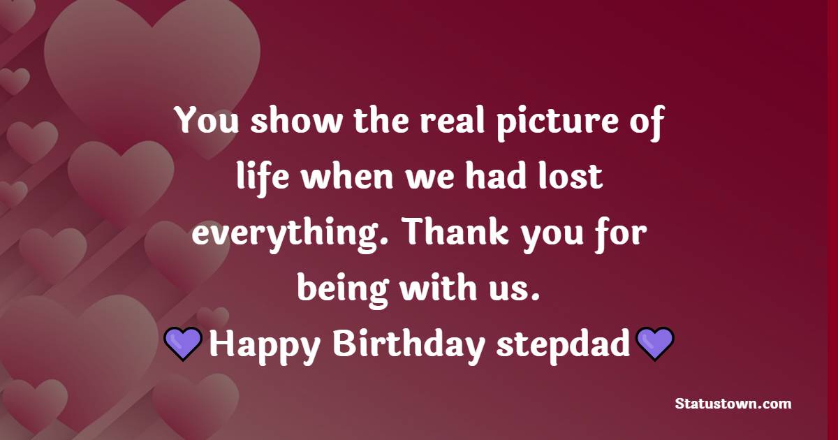 Lovely Birthday Wishes for Stepdad