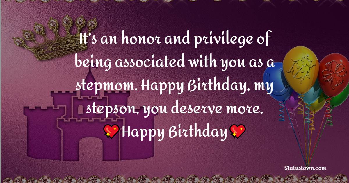 Unique Birthday Wishes for Stepson