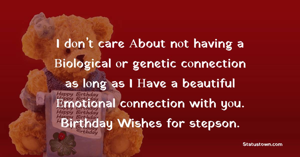 Simple Birthday Wishes for Stepson