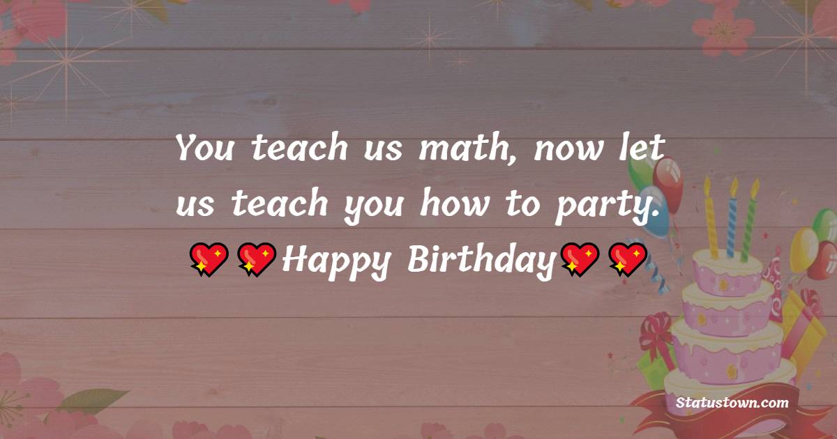 latest Birthday Wishes for Teacher