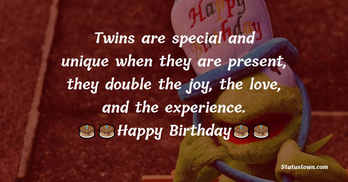 Top Birthday Wishes for Twins
