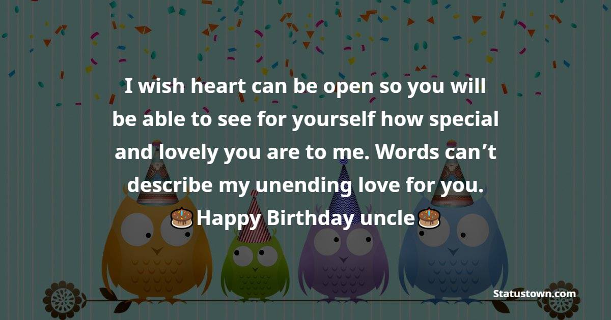 Beautiful Birthday Wishes for Uncle