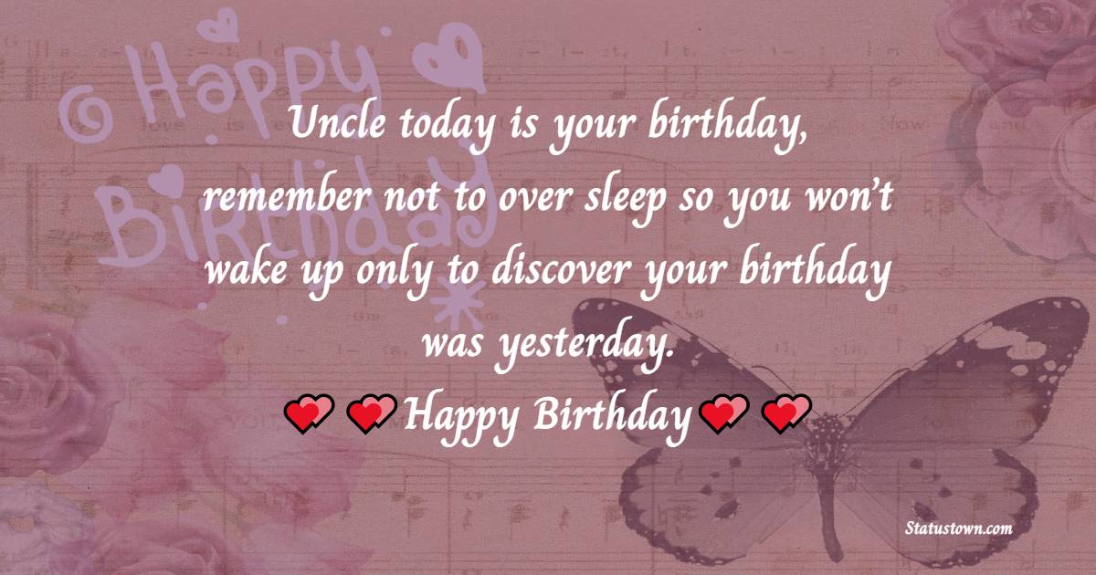 Birthday Text for Uncle