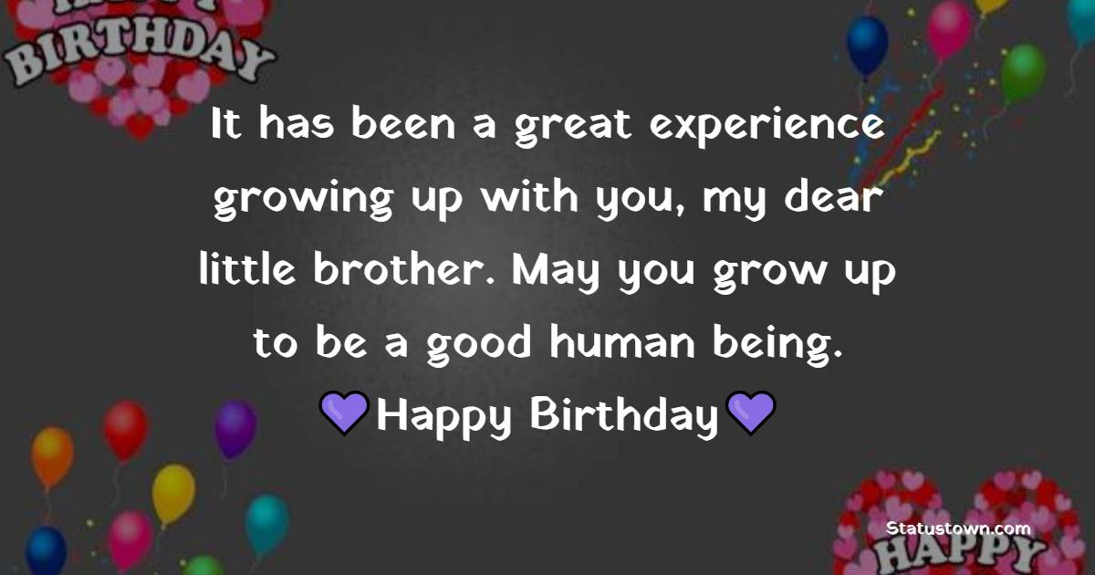 Short Birthday Wishes for Younger Brother