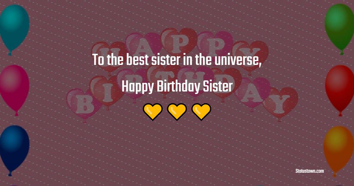 Birthday Wishes for Younger Sister