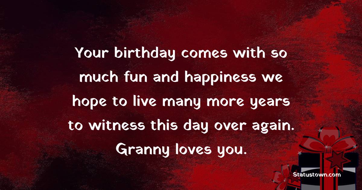 Lovely Birthday wishes for Grandson