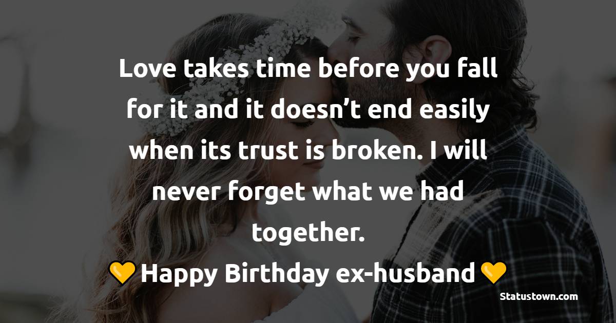 latest Birthday wishes for ex-husband
