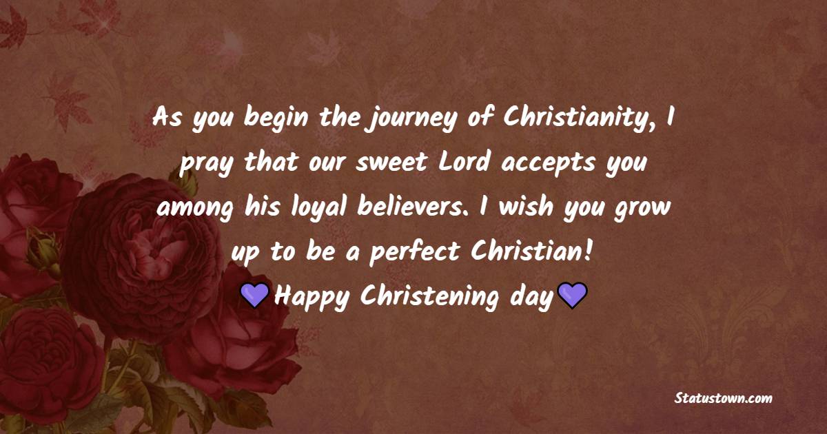 Sweet Christening Wishes