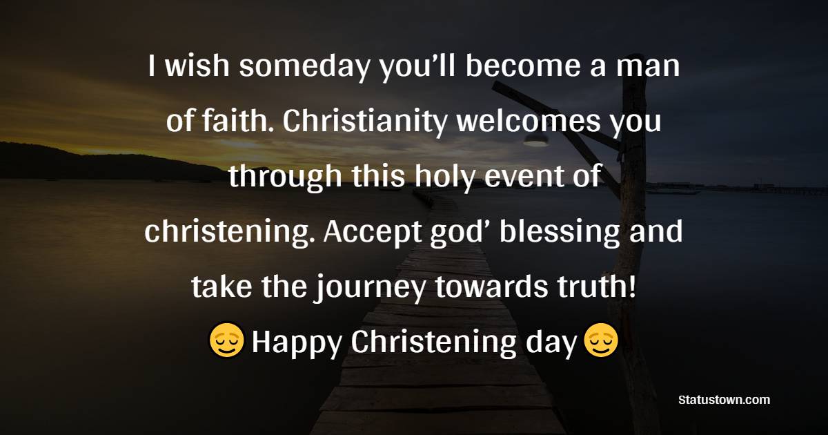 Amazing Christening Wishes