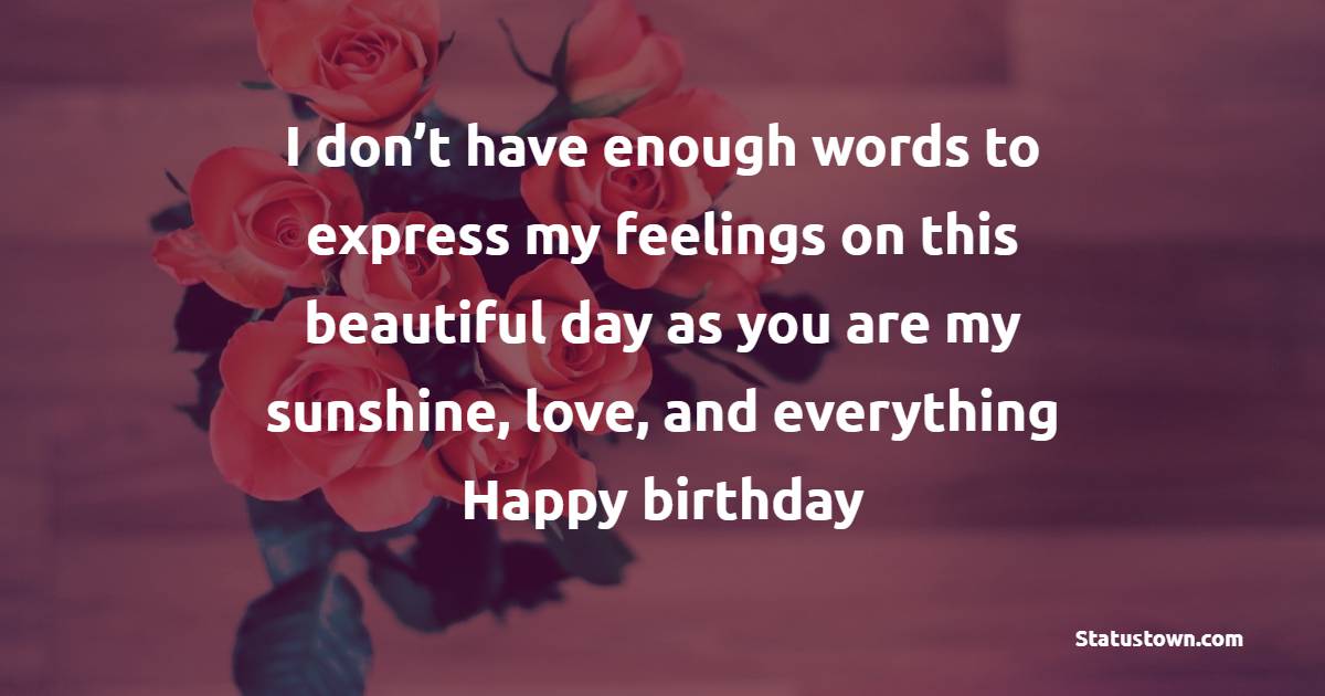Simple Cute Birthday Wishes for Wife