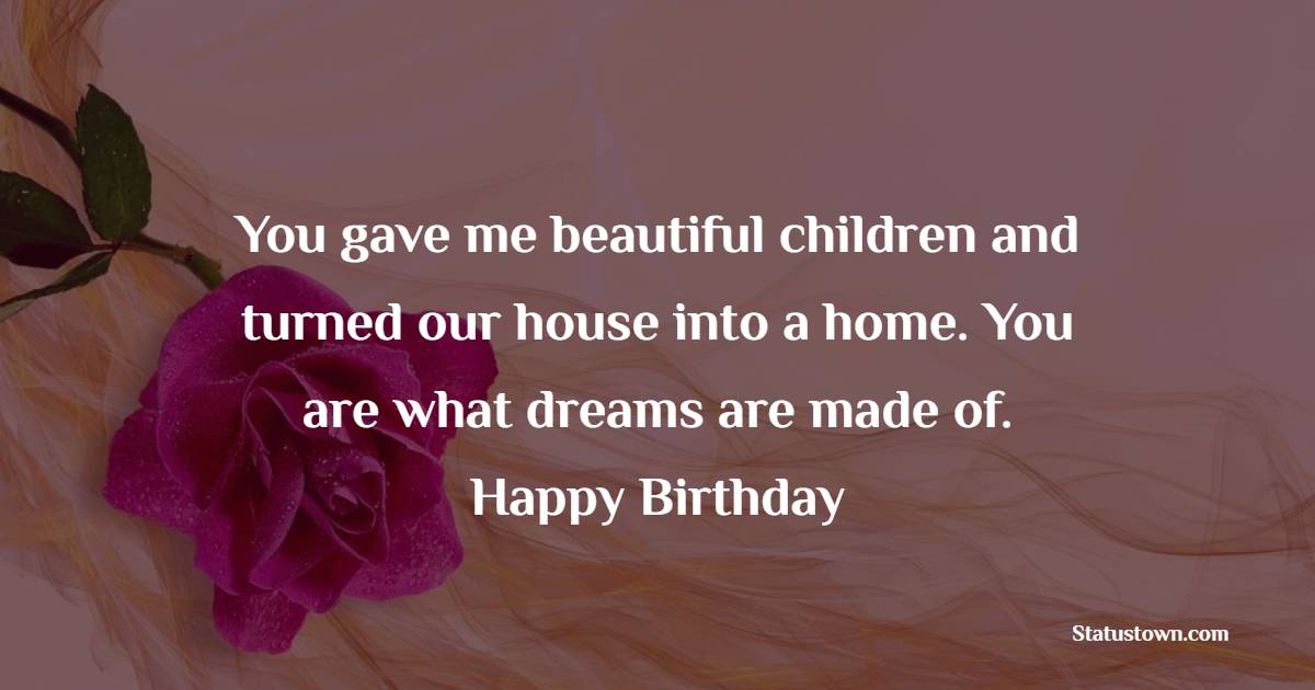 Unique Cute Birthday Wishes for Wife