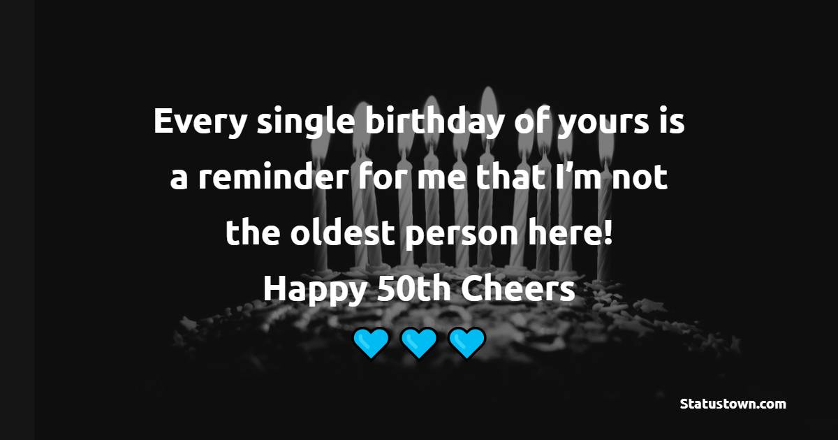 Funny 50th Birthday Wishes