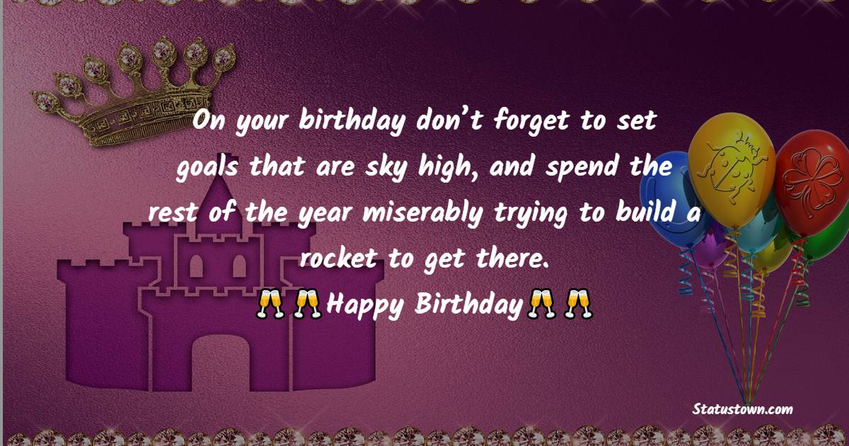 Simple Funny Birthday Wishes