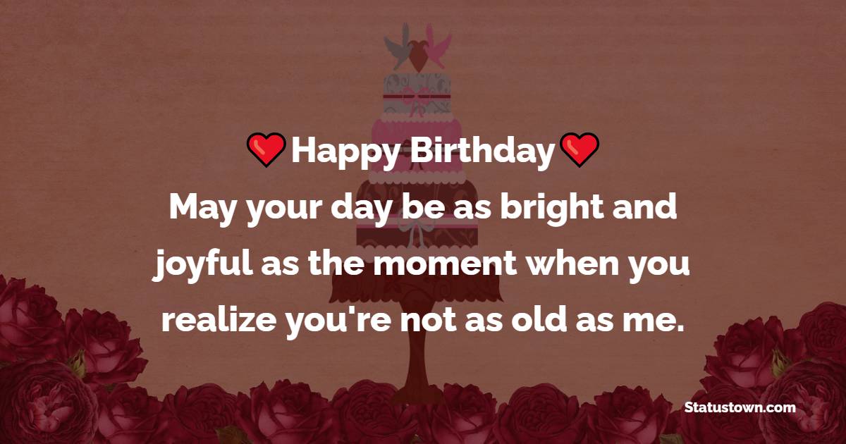 Happy birthday! May your day be as bright and joyful as the moment when ...
