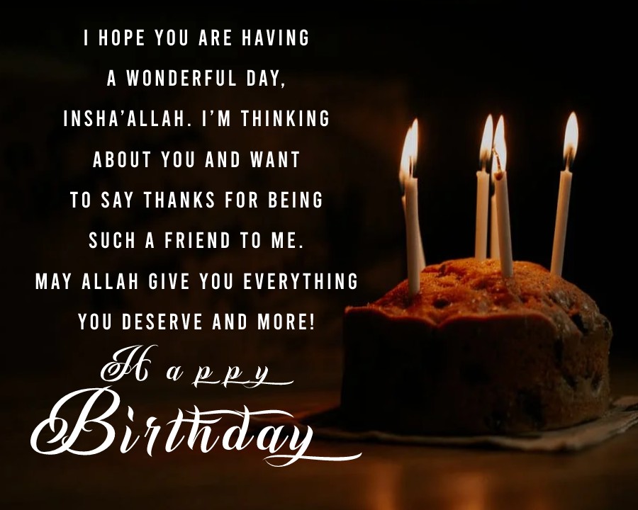 Islamic Birthday Wishes for Brother