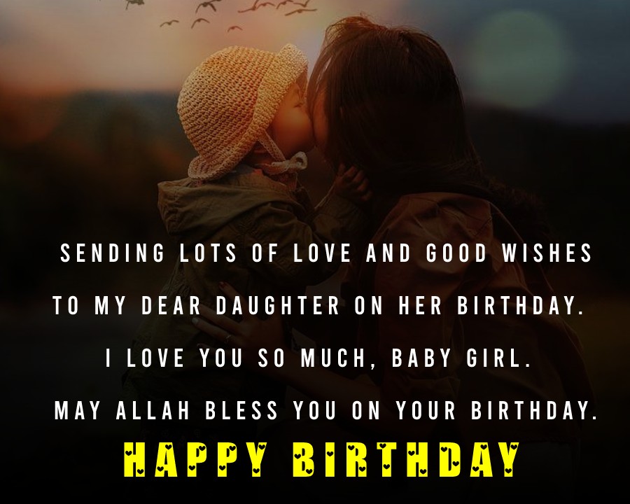 Islamic Birthday Wishes for Daughter