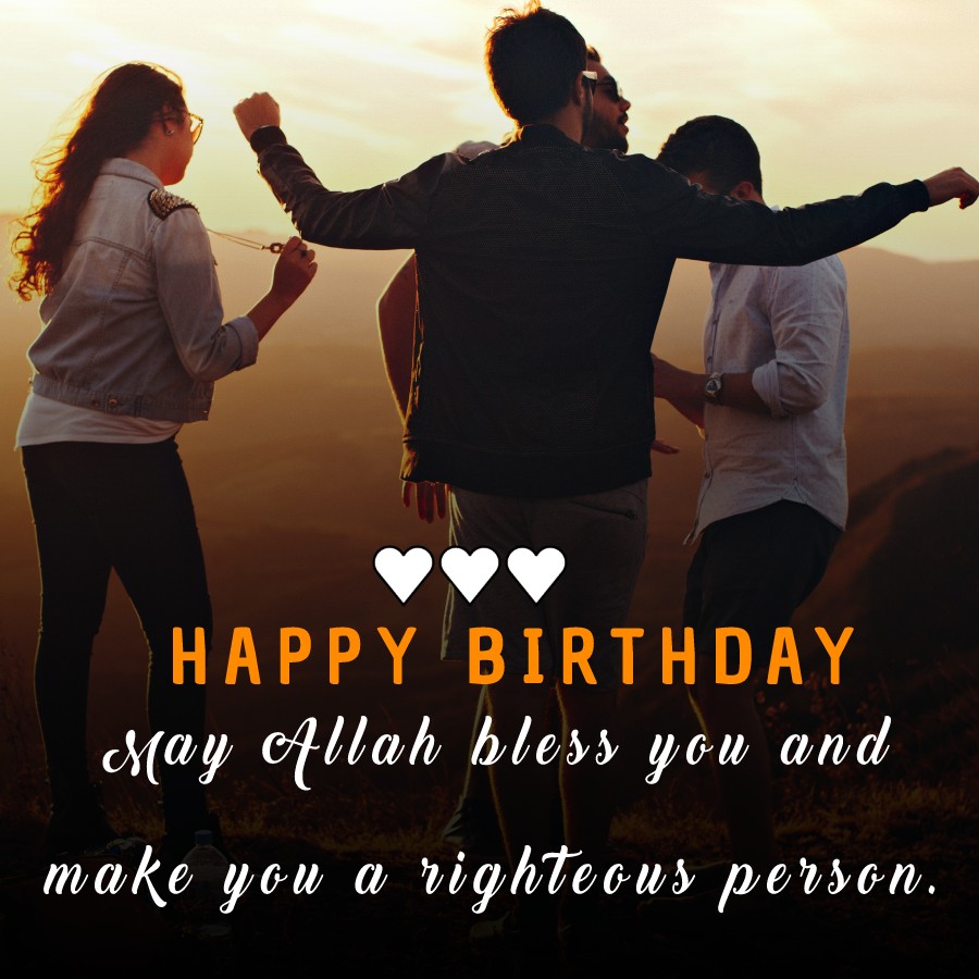 Simple Islamic Birthday Wishes for Friend
