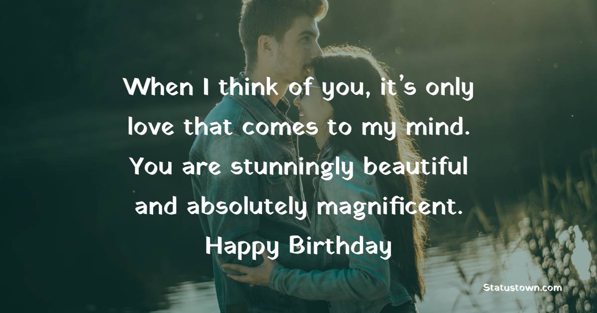 Short Long Distance Birthday Wishes for Girlfriend