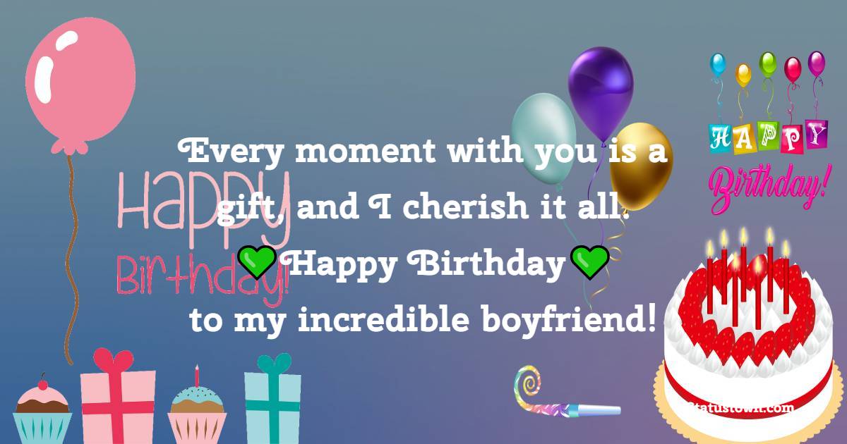 Lovely Birthday Wishes for Boyfriend