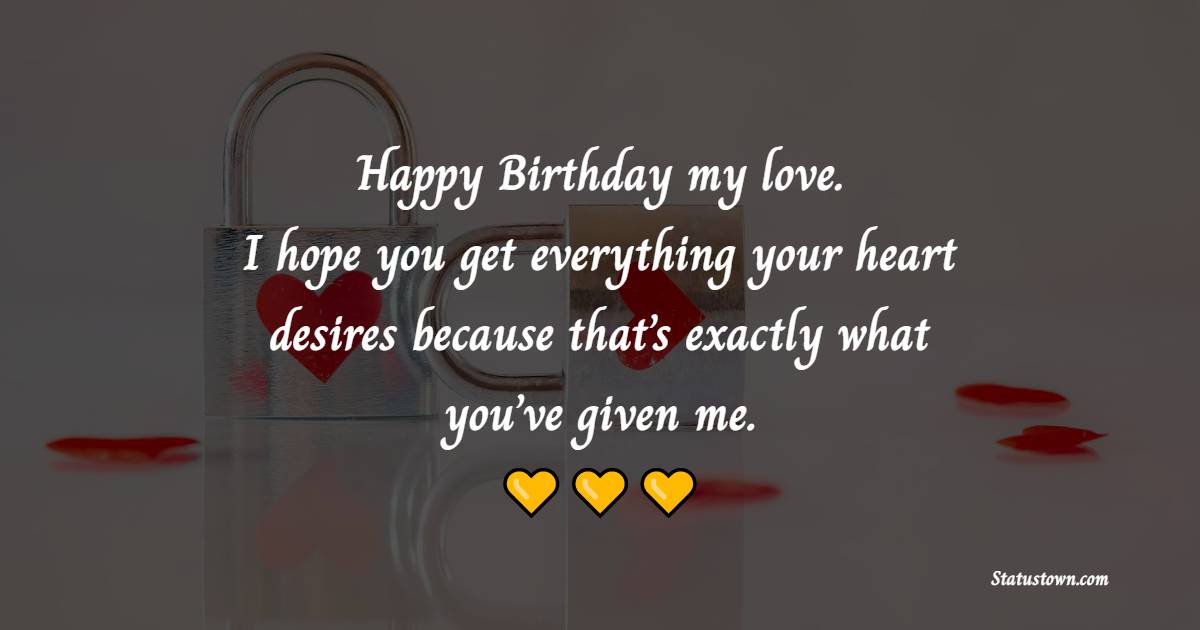 Beautiful Romantic Birthday Wishes for Girlfriend