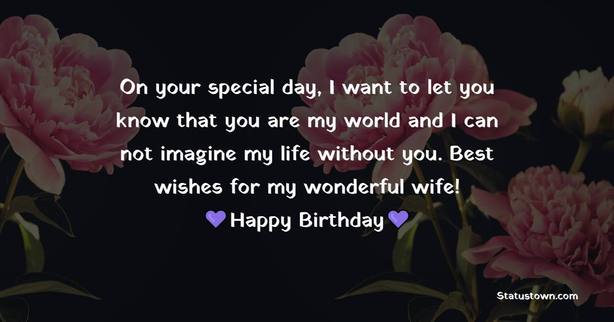 Simple Romantic Birthday Wishes for Wife