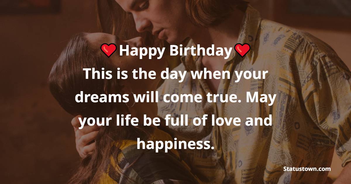 Short Romantic Birthday Wishes for Wife