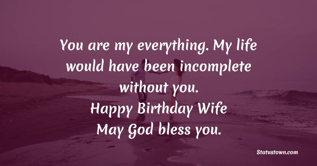 Deep Sweet Birthday Wishes for Wife