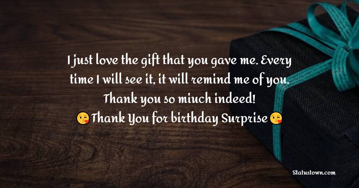 latest Thank You for Birthday Surprise