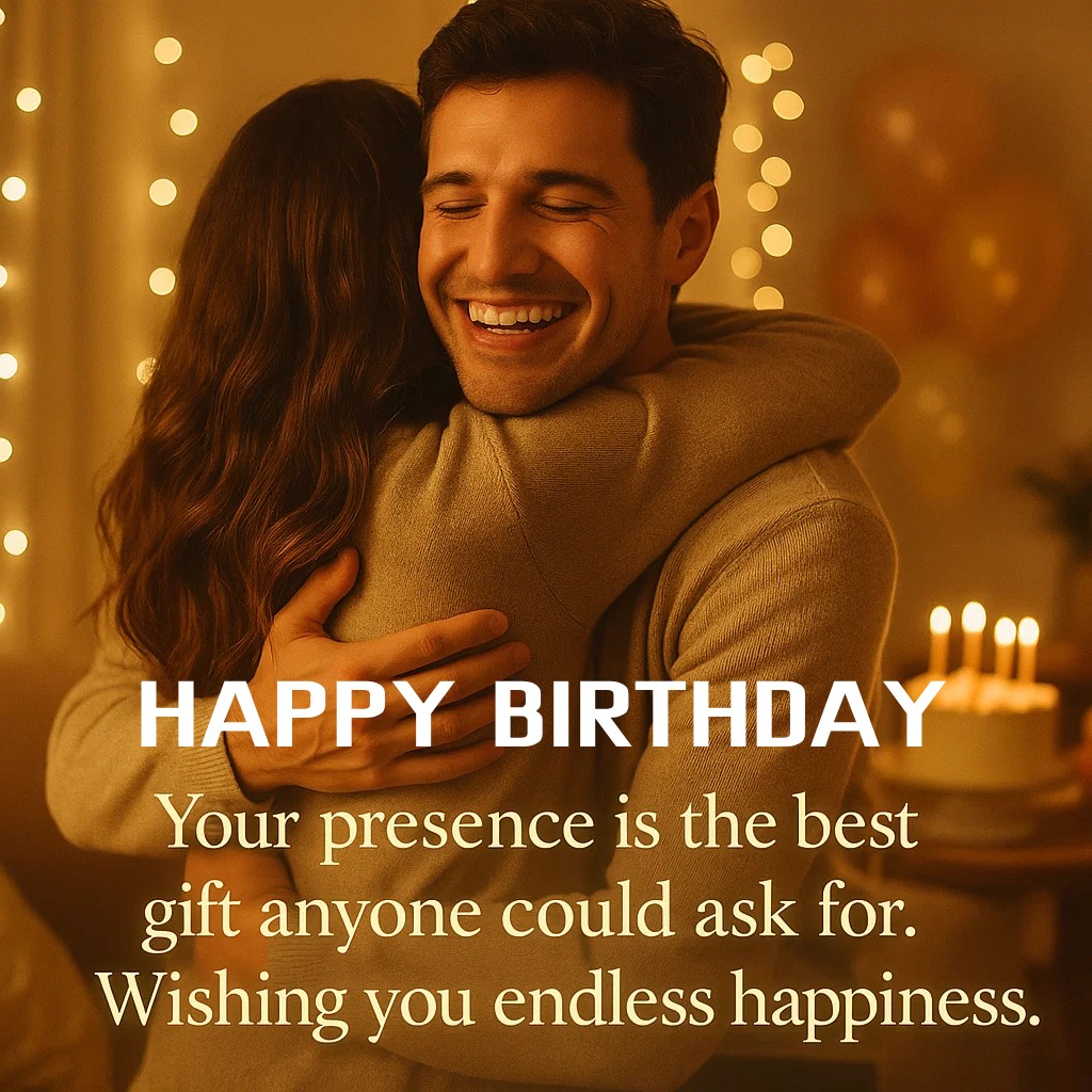 Your presence is the best gift anyone could ask for. Wishing you endless happiness.