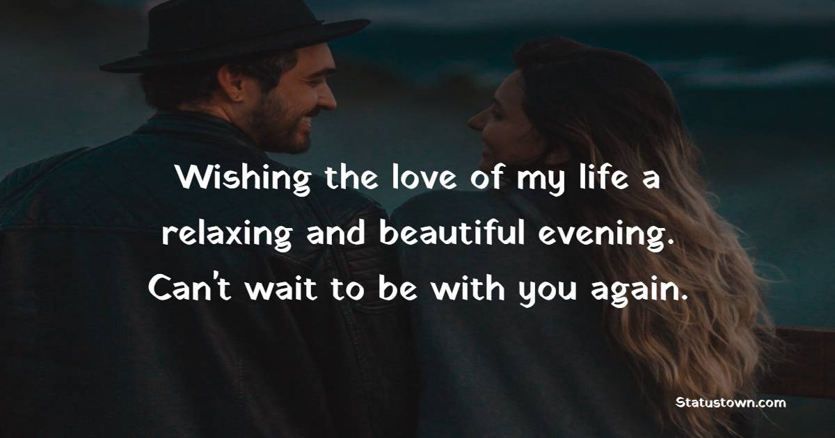 Good Evening Love Messages for Wife
