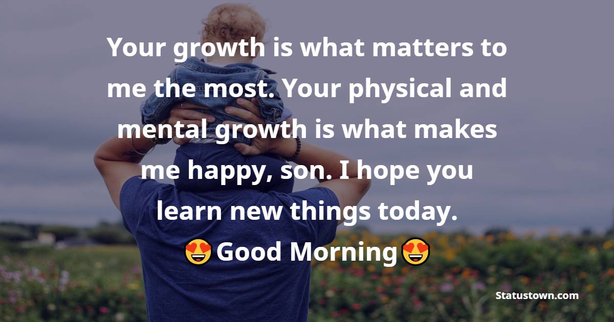 Good Morning Messages For son 
