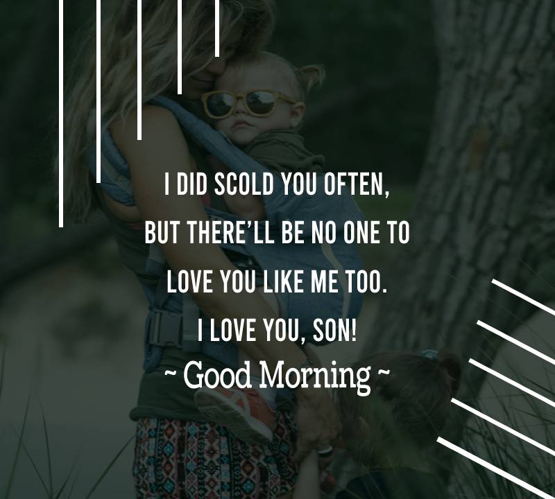 Heart Touching good morning messages for son 