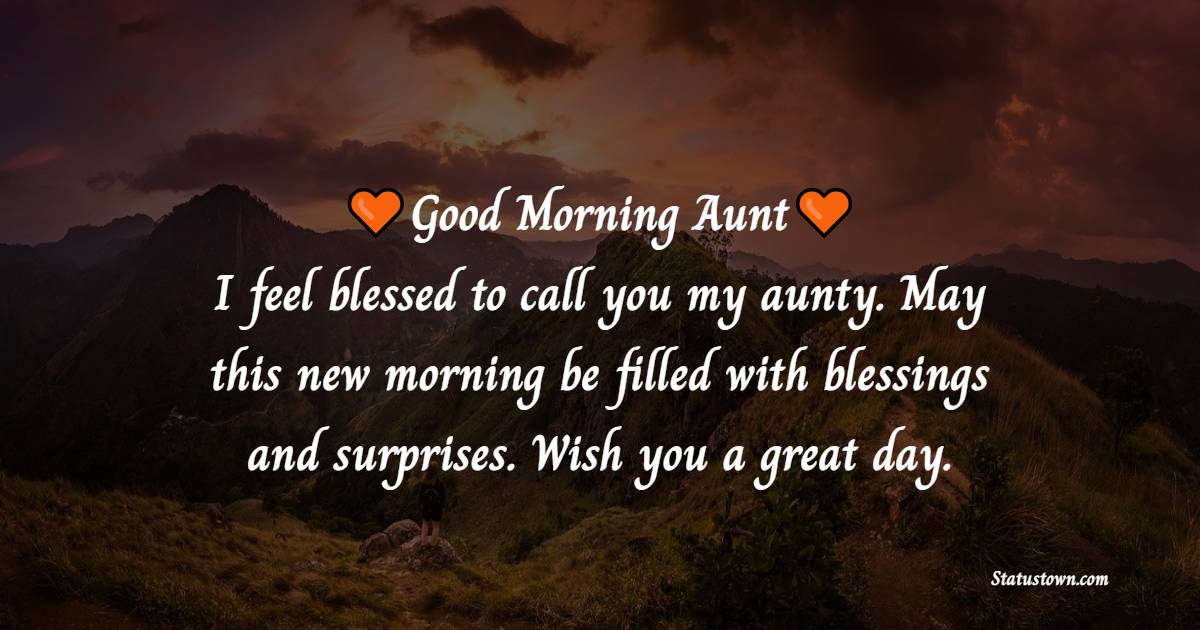 Good Morning Messages for Aunt
