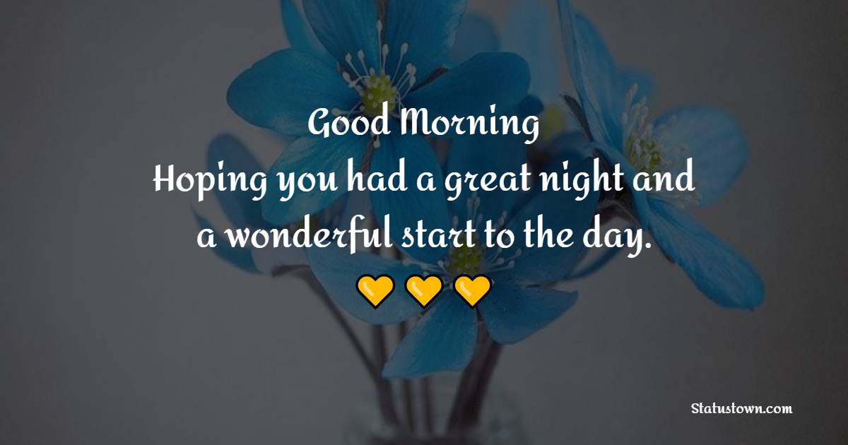 Grandpa, good morning. Hoping you had a great night and a wonderful start to the day. - Good Morning Messages for Grandfather
 