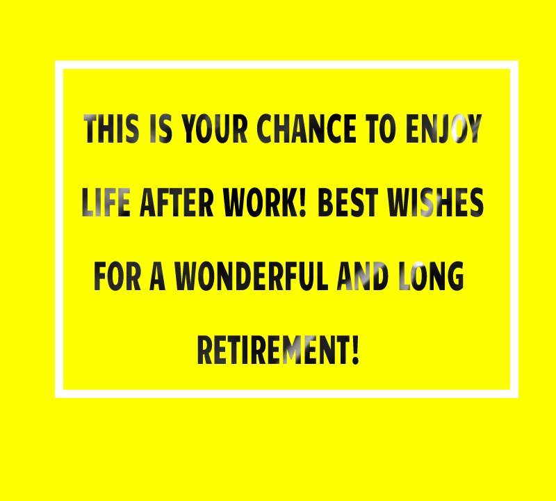 Retirement messages