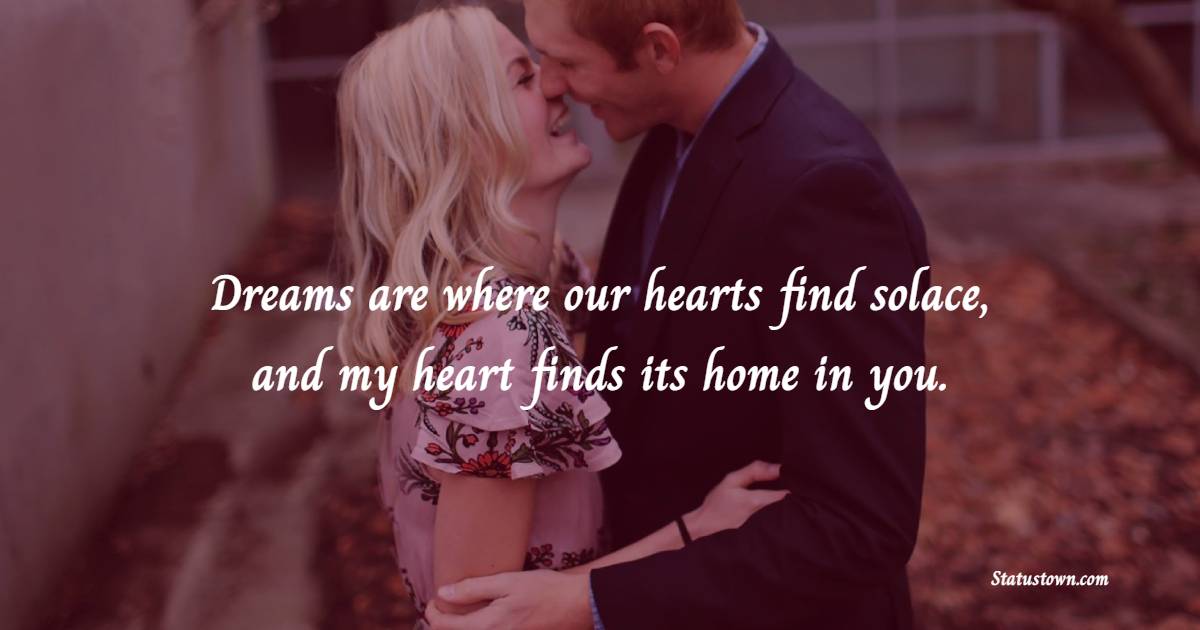 Simple sweet dreams quotes for wife