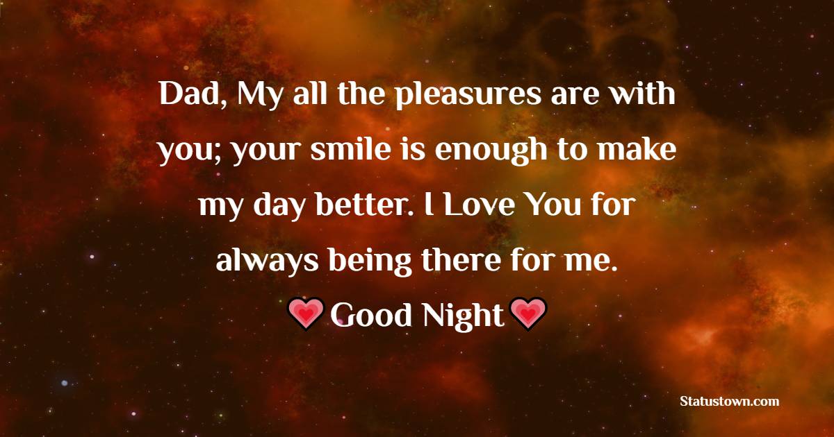 good night Messages For dad
