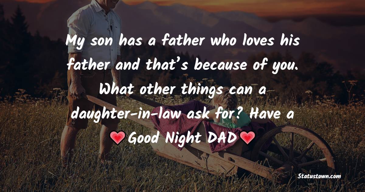 good night Messages For dad
