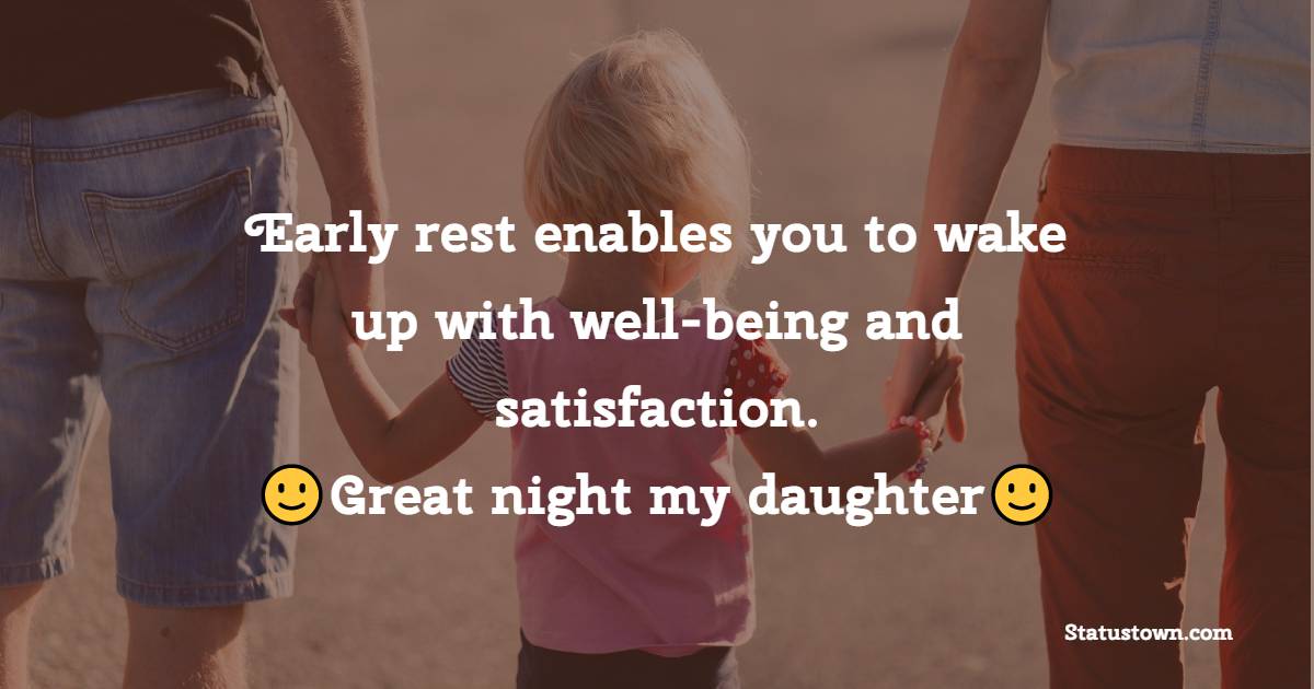 good night Messages For daughter